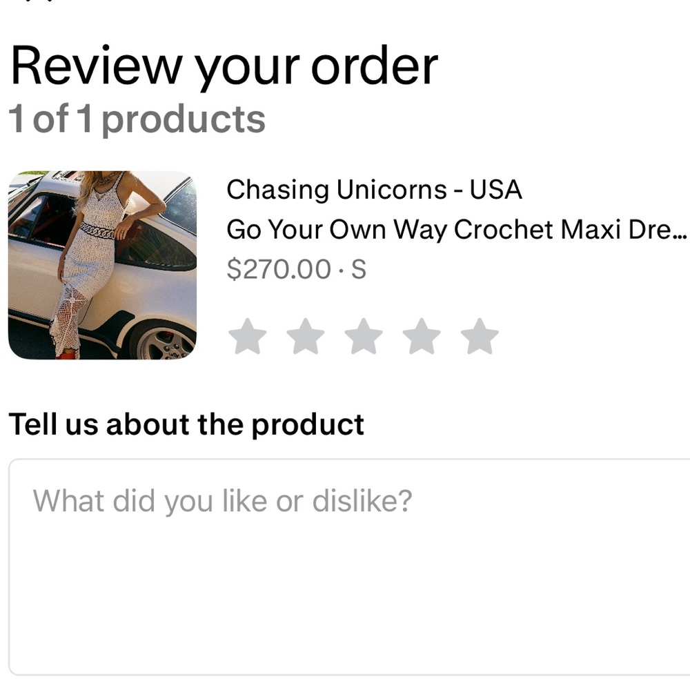 Chasing Unicorns Go Your Own Way Crochet Maxi Dress - Sz S - Picture 5 of 5